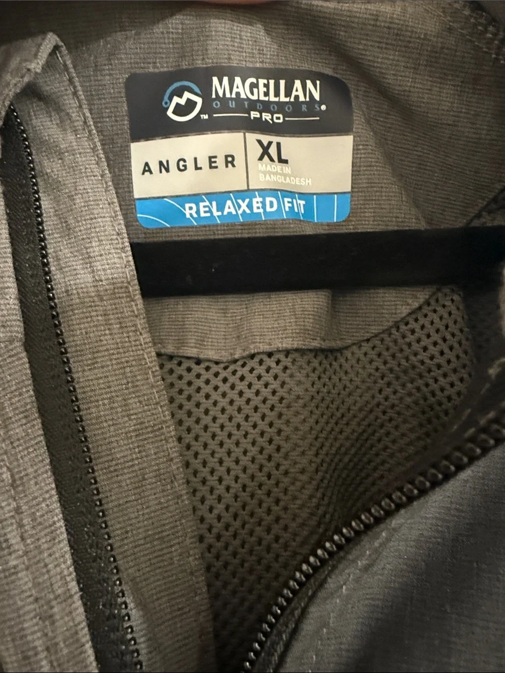 Magellan Outdoors Two-Tone Hooded Performance Jacket - Gray & Charcoal